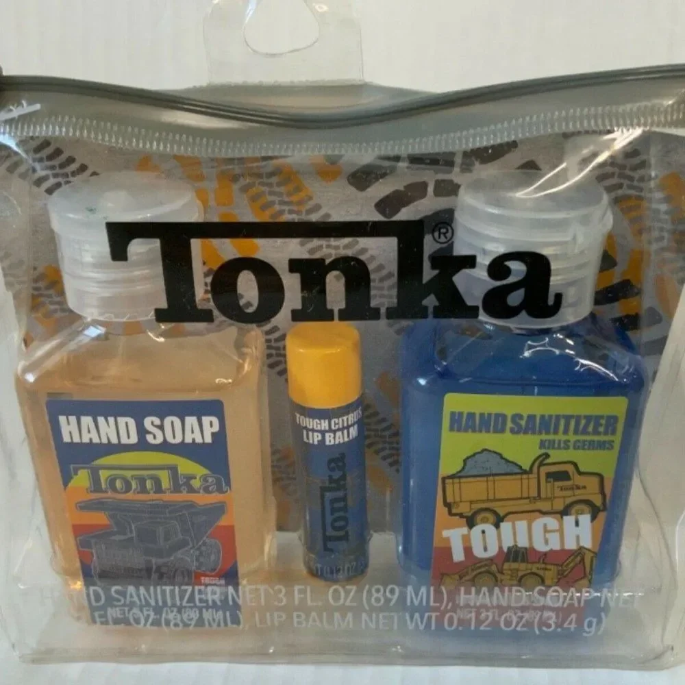 Hasboro Kids 3 pc TONKA Hygiene Travel Bag Set